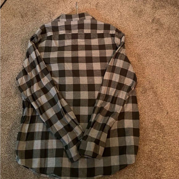 Men’s black & white checkered flannel - Picture 6 of 8